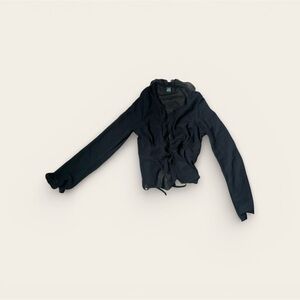 Wild Fable Black Ruffled Blouse